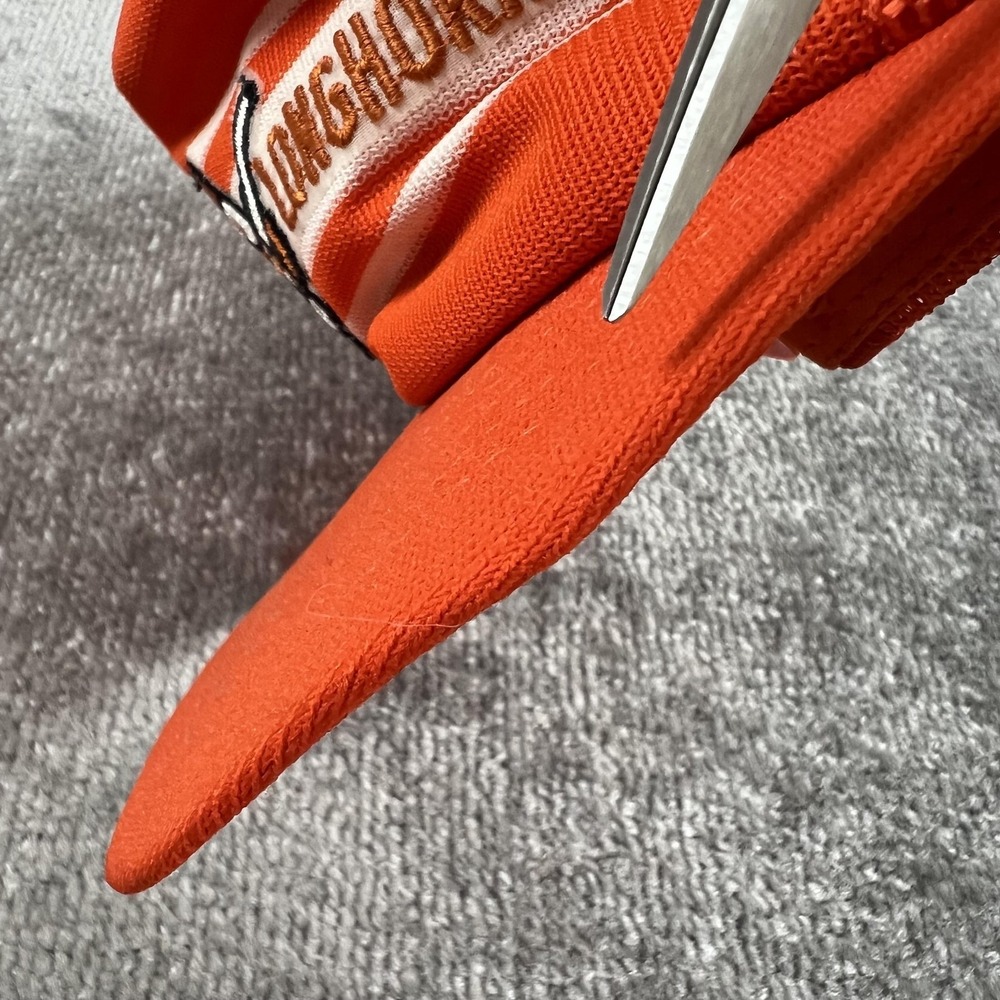 Vintage Texas Longhorns Hat Cap Mens One Size Orange NCAA Football Mesh Trucker - Picture 11 of 12